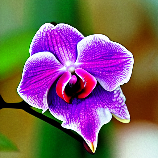 A Rose Fused With An Orchid Flower