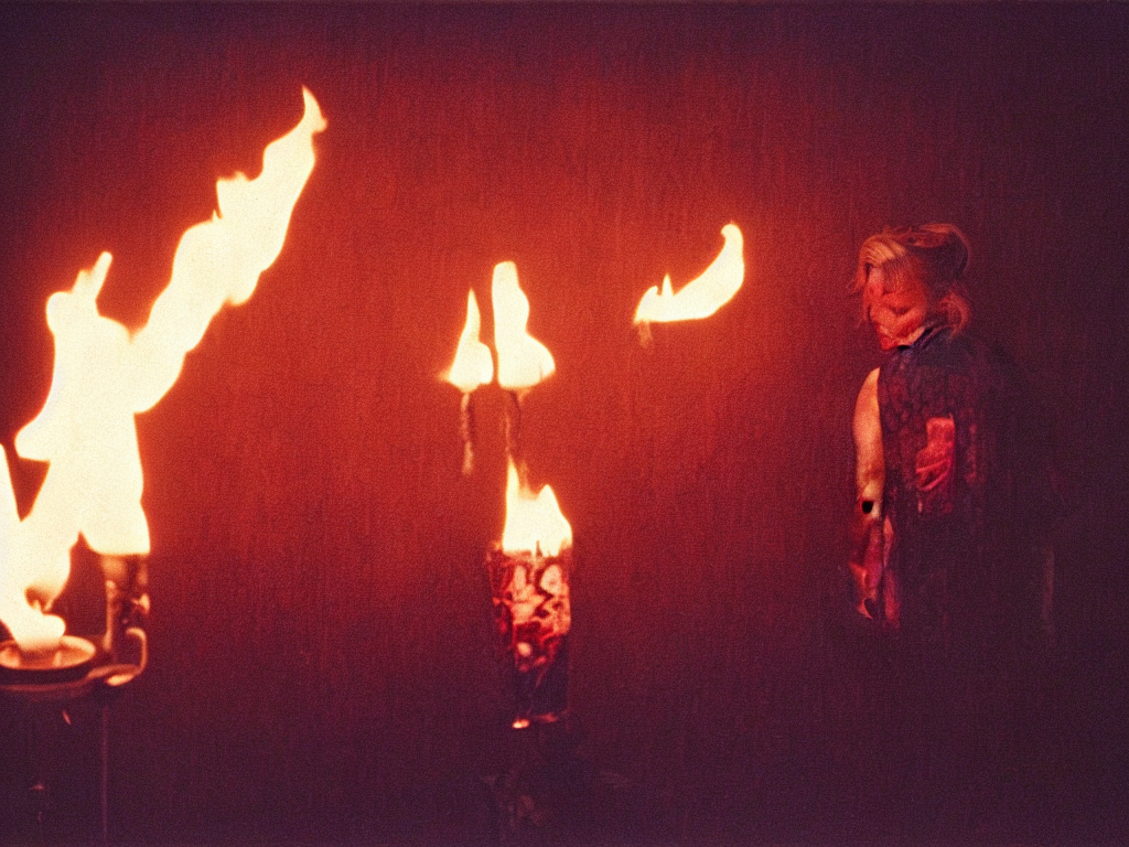 A Movie Still By David Lynch Of A Flame War On Social Media,...