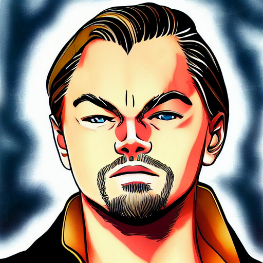 A Portrait Of Leonardo Dicaprio, One Piece Art Style, Cartoo... — Stable Diffusion AI Prompt: a portrait of leonardo dicaprio, one piece art style, cartoon, anime, digital ar...