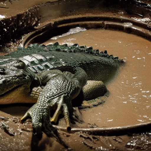 A Crocodile In A New York Sewer Realistic Cinematic