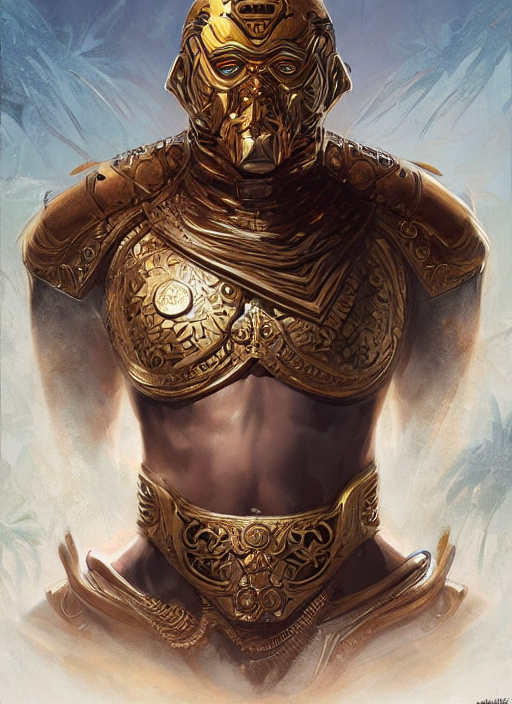 Tropical Teak Emperor, Highly Detailed, Digital Painting, Tr...