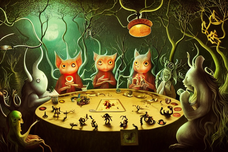 Photo Of Weirdest Cute Glowing Critters In A Forest Cabin Ha...