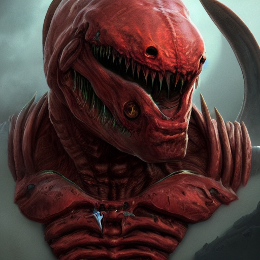 Doom Eternal, Game Concept Art, Veins And Worms, Muscular, C...