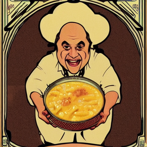 Mac And Cheese Danny Devito By Mucha