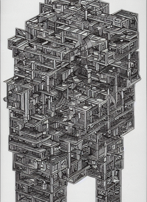 Bismuth By M. C. Escher
