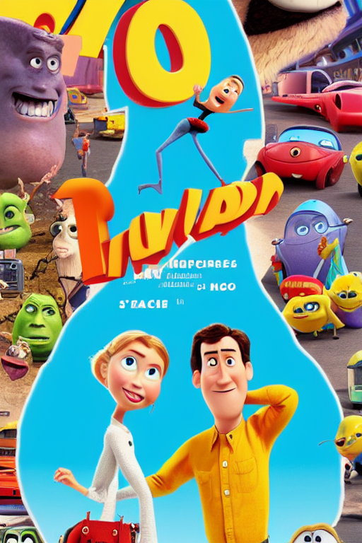 A Pixar Movie Poster Back To The Futur