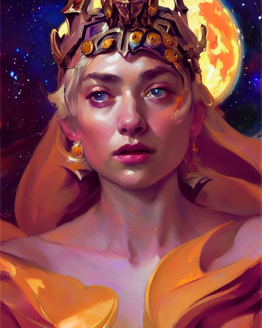 Imogen Poots As Cosmic Goddess, Paladin, Greg Manchess Paint...