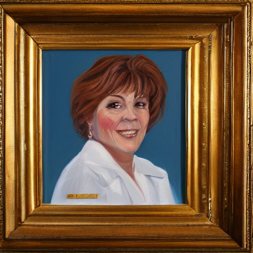 A Portrait Painting Of Cheryl Coverstone