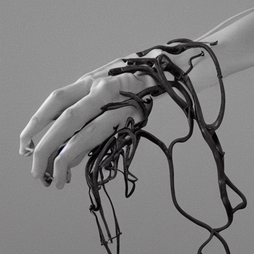 A Biomechanical Fusion Between A Human Hand And Morning Glor...