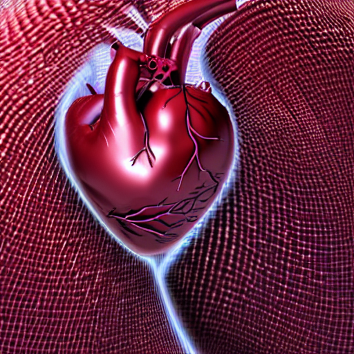 An Anatomically Correct Human Heart Textured Like A Raspberr...