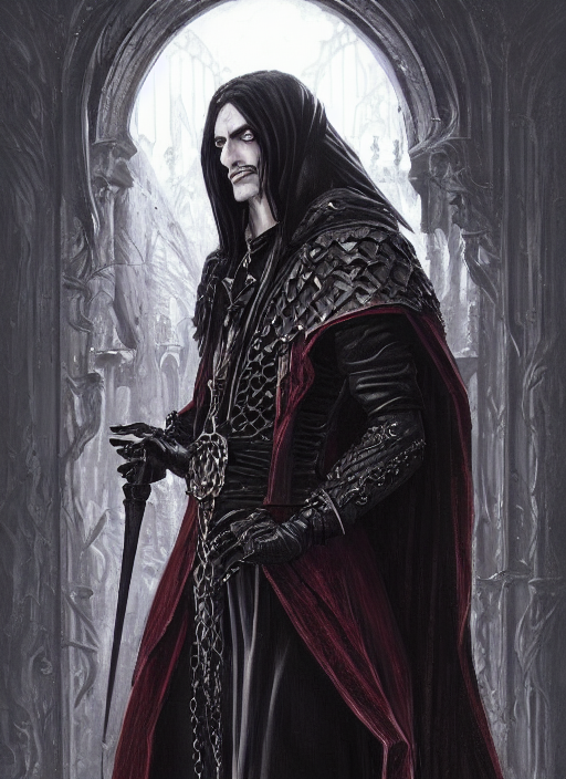 Byzantine Gothic Alucard, Highly Detailed, Digital Painting,...