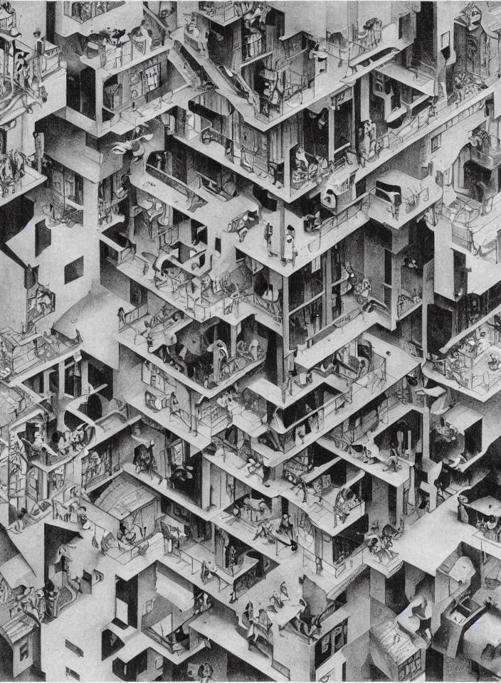 Helium By M. C. Escher