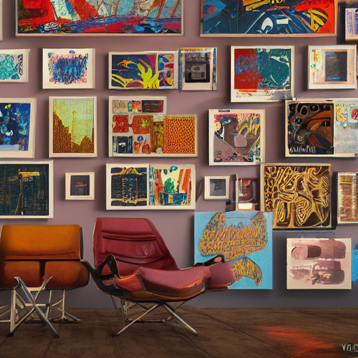 A Wall Of Retro And Vintage Items, Funky Groovy Posters 7 0... — Stable Diffusion AI Prompt: a wall of retro and vintage items, funky groovy posters 7 0 s, abstract art deco...