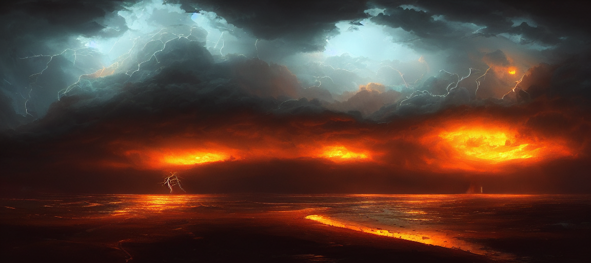 Storm At Night, Beautiful Landscape, Environment, Colors, Fi...