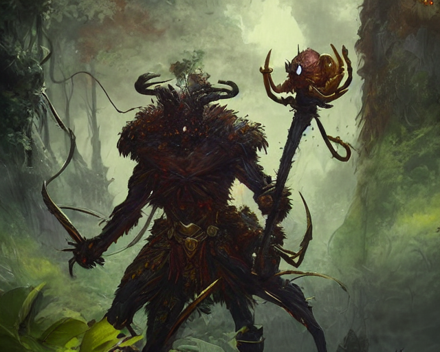Anthropomorphic Spider Navy Captain, Ferocious, Spiderlings...