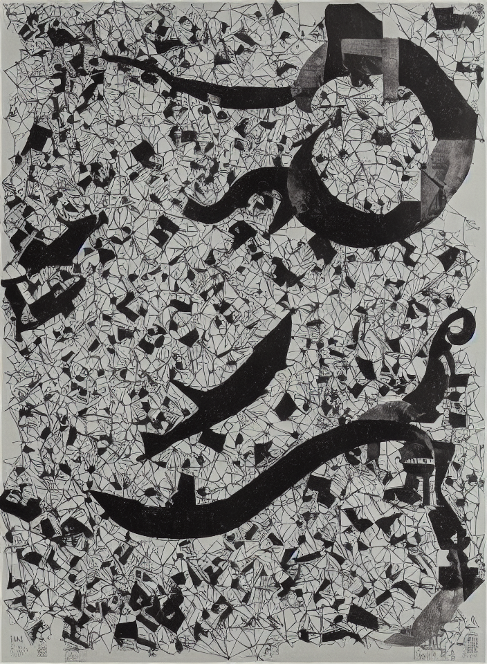 Nitrogen By M. C. Escher, Endre Rozsda, Wu Guanzhong. Ink An...