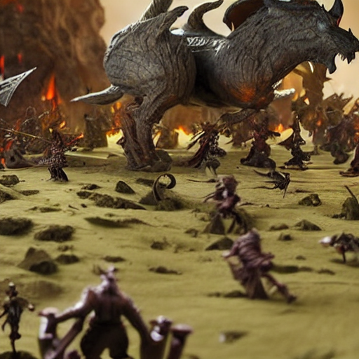 A Stop - Motion Clay Animation Still Image Of An Epic Fantas...