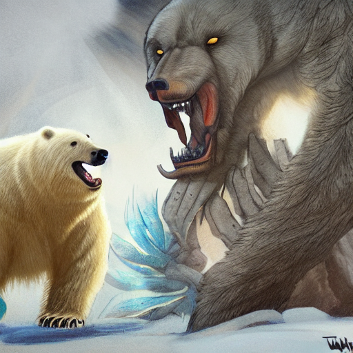 An Angry Flower Shooting Its Seeds At A Polar Bear. Trending...