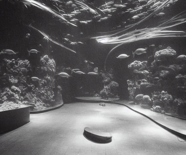 A Low - Fi Analog Photograph. Liminal Space, Deep Sea Monter...