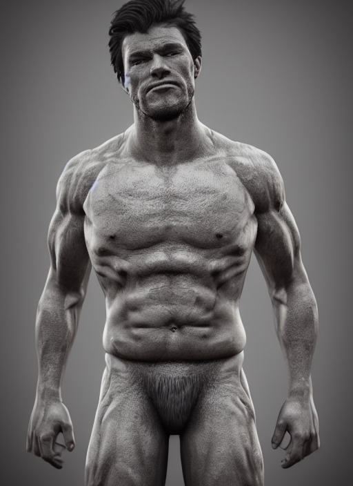 Rugged Male  Muscular, Shirtless, Oily , Trending On Artstat...