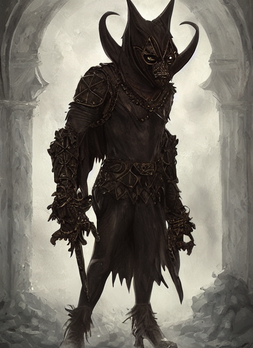 Byzantine Gothic Camazotz Aristocrat, Masked, Highly Detaile...