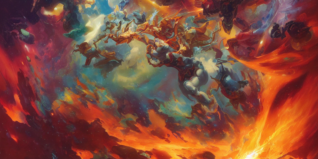 Nebula Explosion, Multicolor Color Scheme, By Jesper Ejsing...
