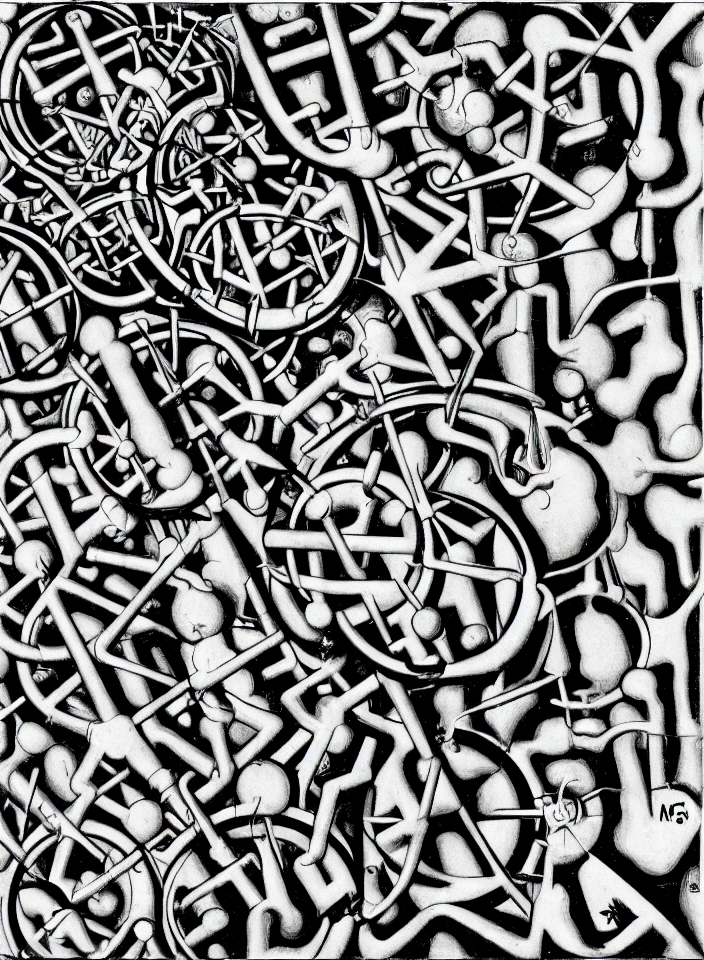 The Chemical Element Hydrogen By M. C. Escher