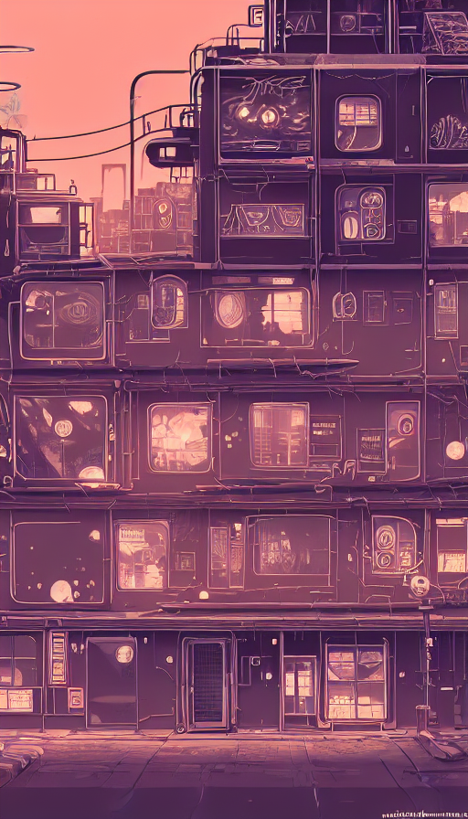 A Beautiful Detailed Anime Illustration Of City Industrial A...
