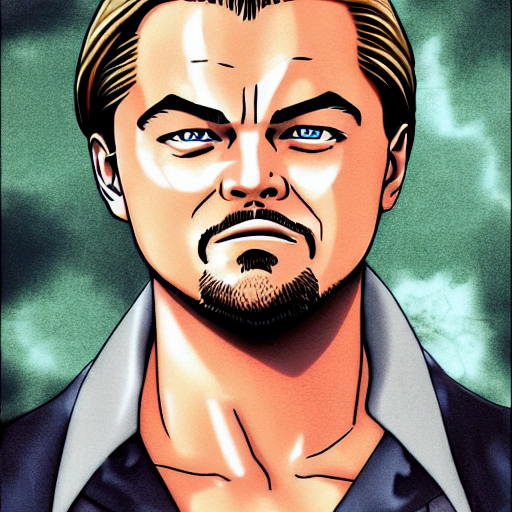 A Portrait Of Leonardo Dicaprio, One Piece Art Style
