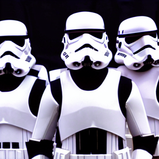 The Power Rangers With Storm Troopers Helmets