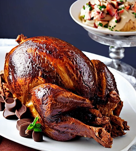 Chocolate Whipcream Stuffed Turkey, Cookbook Photo, Restaura...