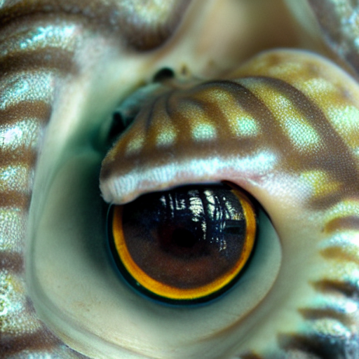 Close Up Octopus Eyes