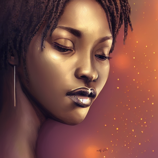 Female, Old, African, Beautiful, Smooth, Intricate, Artstati...