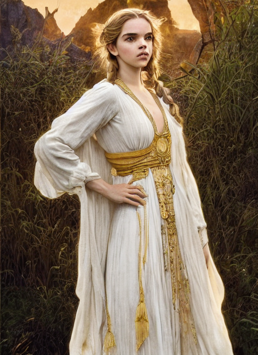 Ivory Skin Anya Taylor - Joy Emma Watson, Symmetrical Front...
