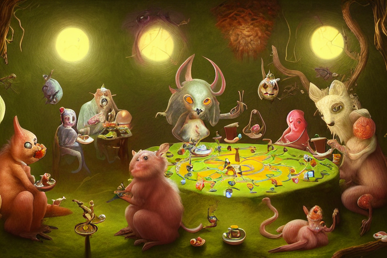 Weirdest Cute Glowing Critters In A Forest Cabin Having A Te...