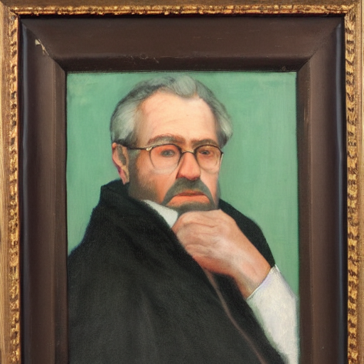 A Portrait Painting Of Ulysses Yen