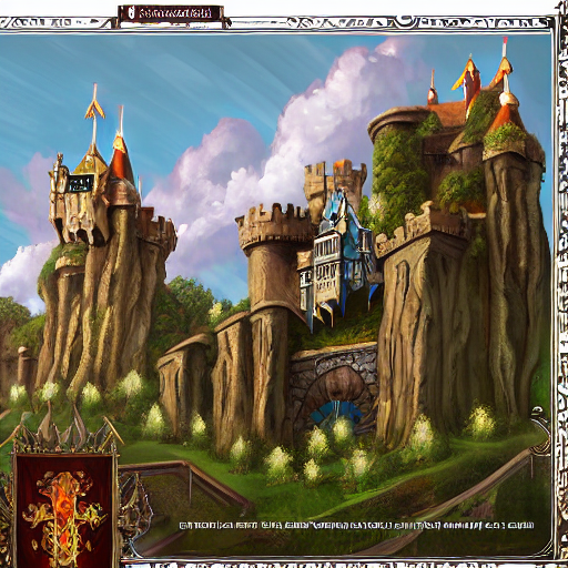 Fantasy Fairytale Castle Concept Artwork For Mmorpg Royal Qu...