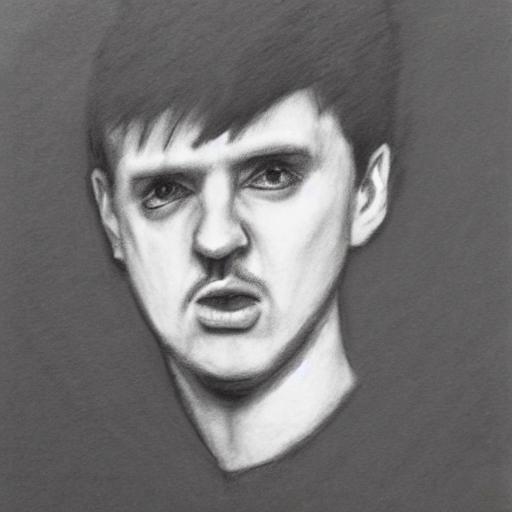 Ian Curtis, Charcoal On Brick