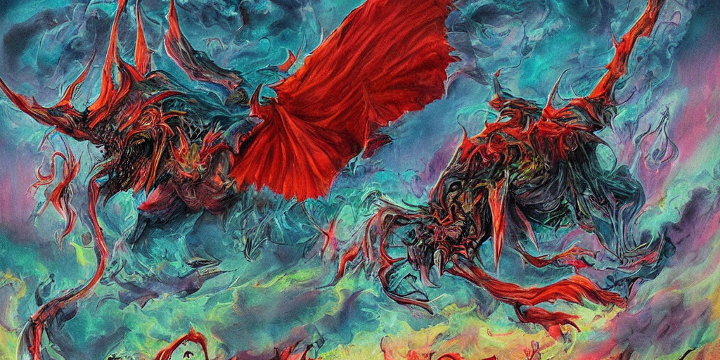An Evil Monster Arising From The Void, Ethereal, Fantasy Cre...