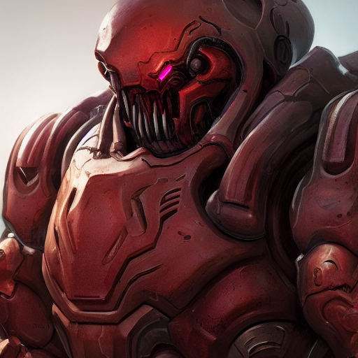 Doom Eternal, Game Concept Art, Muscular, Exoskeleton, Chiro...