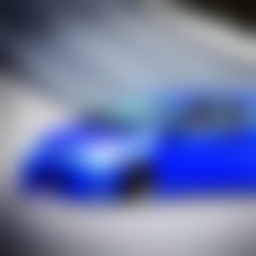 Blue Toyota Gr Yaris Drift On The Road, Initial D Style Art