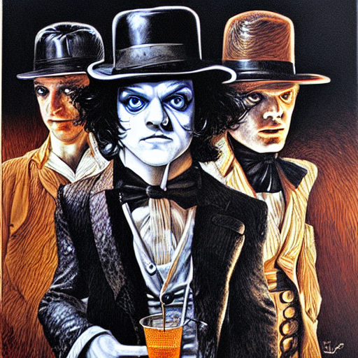 A Clockwork Orange, By James Gurney, Intricate, Dramatic, Hd
