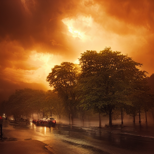 Landscape Photography By Marc Adamus, Paris Coffee Shop, Sun... — Stable Diffusion AI Prompt: landscape photography by marc adamus, paris coffee shop, sunset, dramatic lighti...