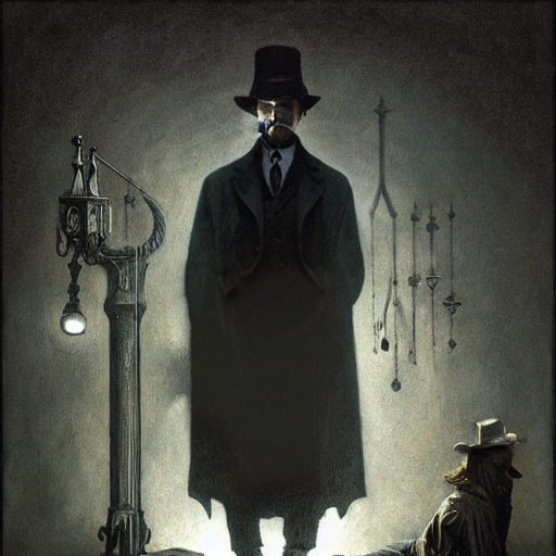 Christian Bale As 1 9 2 0 S Sherlock Holmes, Volumetric Dark...