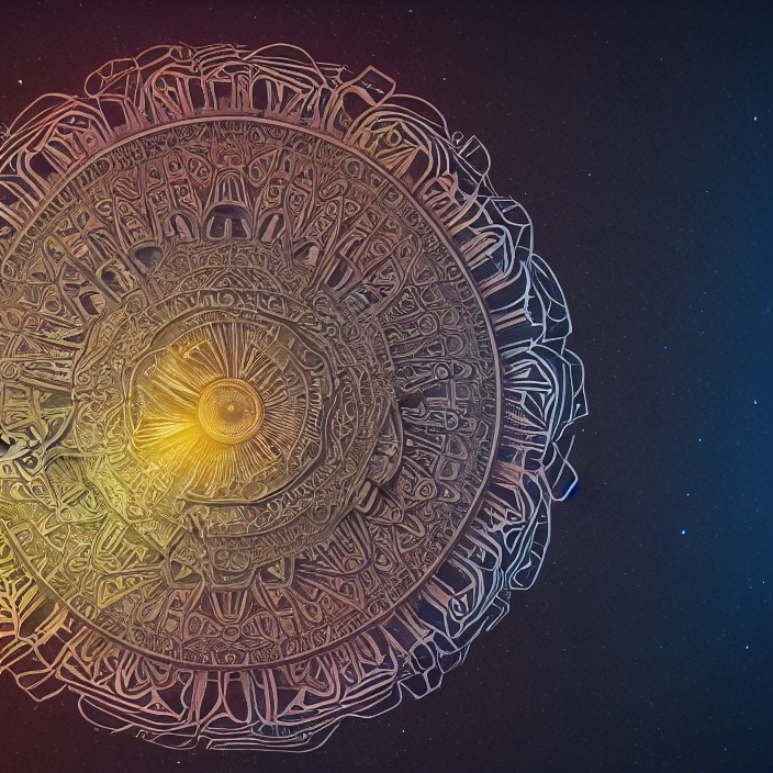 Subsurface Scattering, A Centered Biomechanical Mandala, Pla...