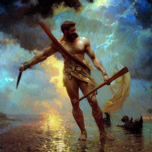 Night, A Dark Thunderstorm, Lightning, Leonidas, Rain, Highl...