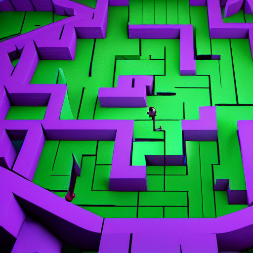 Maze Labyrinth Octane Vivid Artstation Hd Pixar Detailed