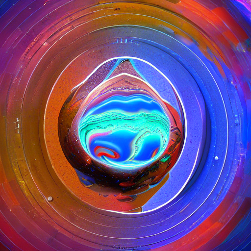 Close Up Circular Border With Abstract Designs Deep Colorful...
