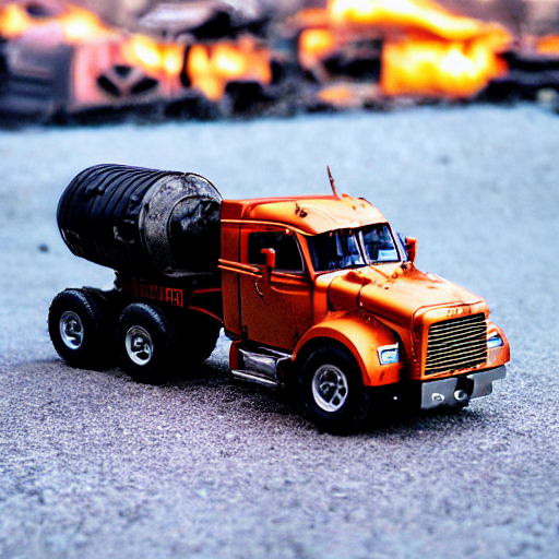3 5 Mm Photo Of Steel Terminator Truck Like Hot Wheels Model...