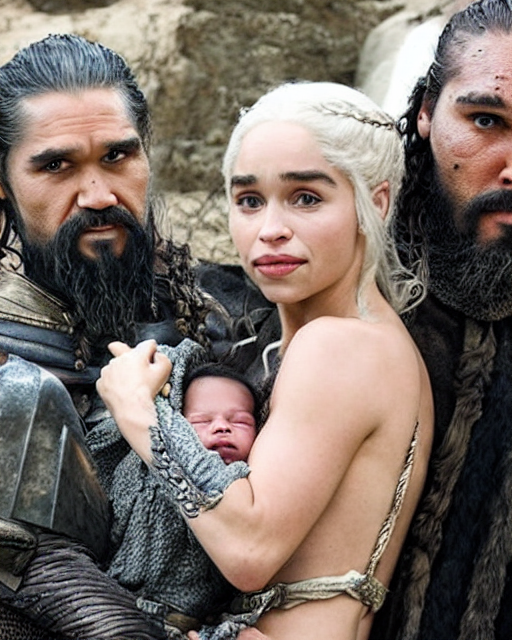 Photo Ofdaenerys Targaryen And Khal Drogo With Their Baby So...